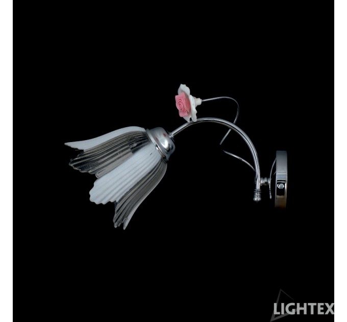 LIGHTEX АПЛИК ROSALIA Е27 ХРОМ LIGHTEX
