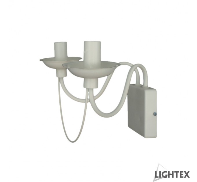 LIGHTEX АПЛИК VILMA 2ХЕ14 БЯЛ LIGHTEX