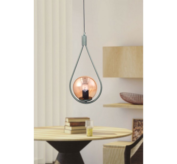 LIGHTEX ПЕНДЕЛ MEKSIKA 1ХE27 ХРОМ LIGHTEX