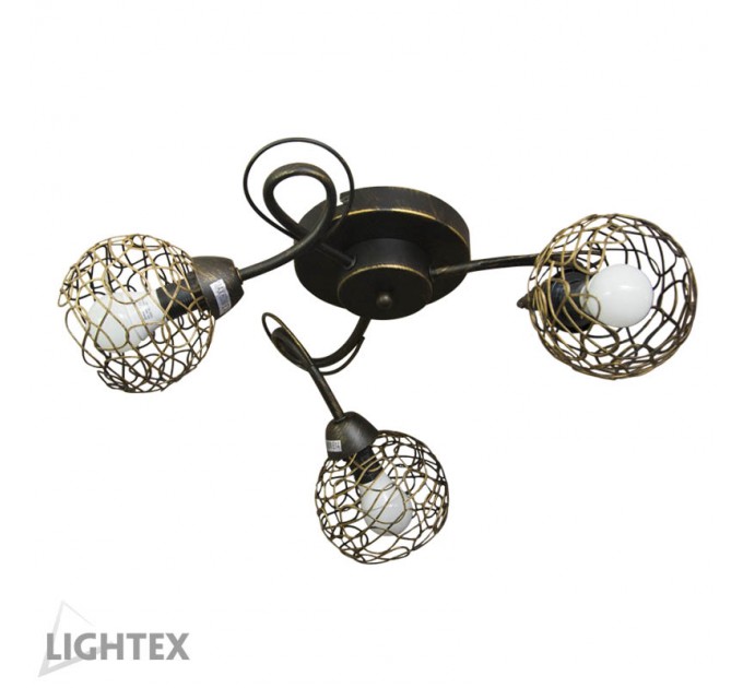 LIGHTEX ПОЛИЛЕЙ MARINA 3ХЕ14 ЧЕРЕН АНТИК 480X160MM LIGHTEX