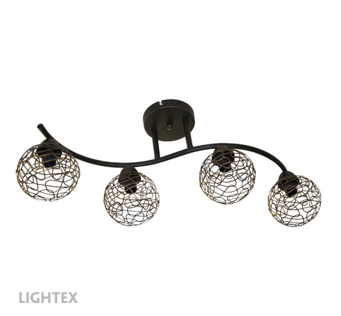 LIGHTEX ПОЛИЛЕЙ MARINA 4ХЕ14 ЧЕРЕН АНТИК 650X240X270MM LIGHTEX