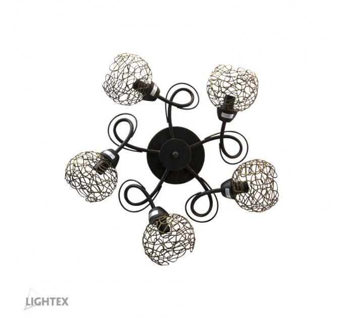 LIGHTEX ПОЛИЛЕЙ MARINA 5ХЕ14 ЧЕРЕН АНТИК 520X160MM LIGHTEX