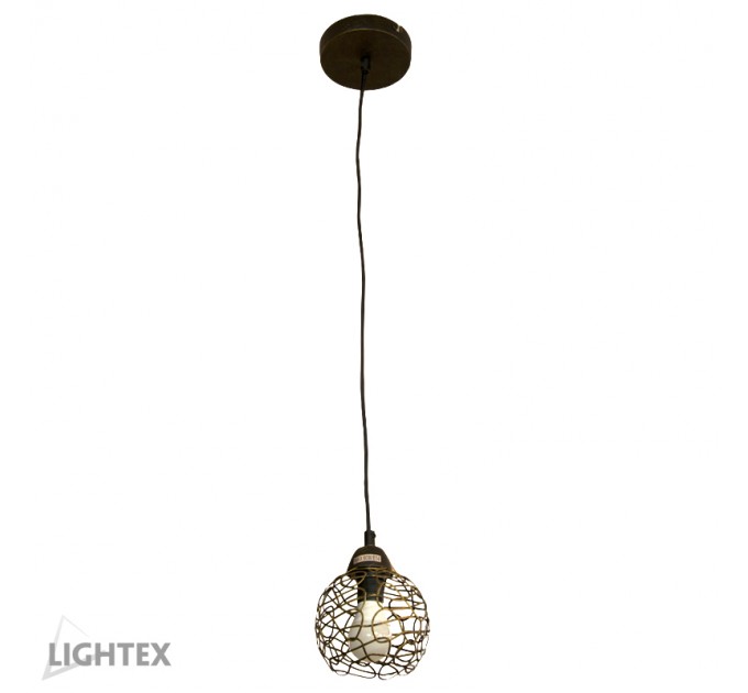 LIGHTEX ПЕНДЕЛ MARINA 1ХЕ14 ЧЕРЕН АНТИК LIGHTEX