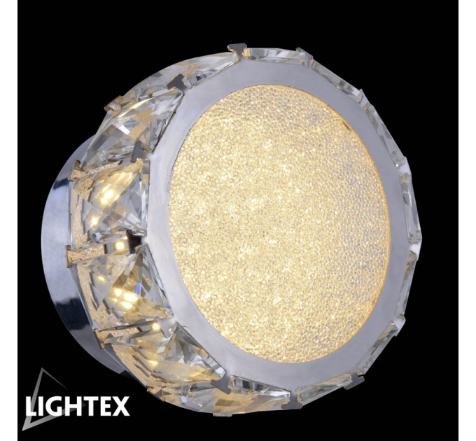 LIGHTEX LED АПЛИК ALICE 10W 4000K 585LM Ф150ММ СТОМАНА+КРИСТАЛ LIGHTEX