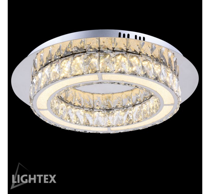 LIGHTEX LED ПОЛИЛЕЙ ALICE 20W 4000K 1300LM Ф500ММ СТОМАНА+КРИСТАЛ LIGHTEX