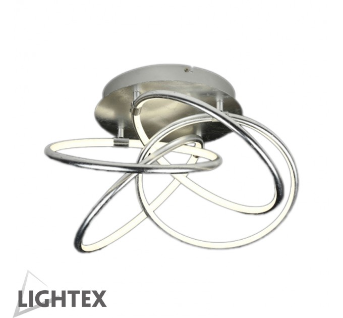LIGHTEX LED ПОЛИЛЕЙ ANIMA 76W 2700K 5168LM 870X870X270ММ СРЕБРО LIGHTEX