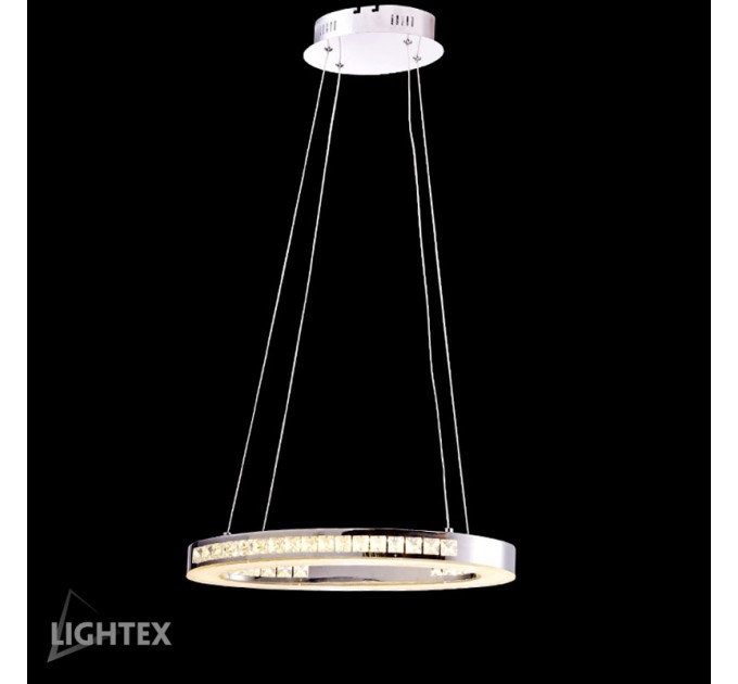 LIGHTEX LED ПОЛИЛЕЙ VIVIAN 24W 4000K 1560LM Ф480ММ СТОМАНА+КРИСТАЛ LIGHTEX