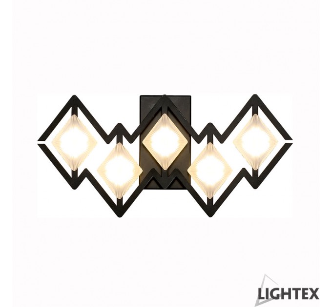 LIGHTEX LED АПЛИК VALENTINA 5W 3200K 400LM 250X75X120ММ ЧЕРЕН LIGHTEX