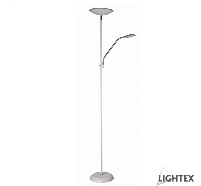 LIGHTEX LED ЛАМПИОН BRICO БЯЛ 18W+5W 3000K 1400LM +345LM H180CM LIGHTEX