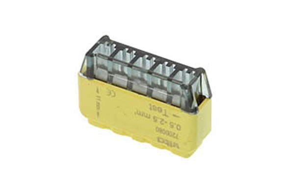 VITO ПЛАСТМАСОВА КЛЕМА 5 ПОЗИЦИИ 24A 300V 0,5-2,5MM 7200080