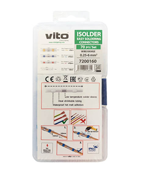 VITO VT/ISOLDER/MIX-PACK/EASY SOLDER IP67 КОНЕКТОР ЗА БЪРЗО ЗАПОЯВАНЕ. 7200160
