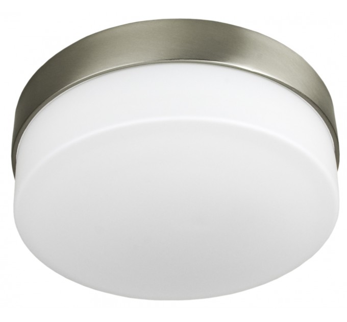 LIGHTEX ПЛАФОН PAMELA Ф185 IP44 1ХЕ27 САТЕН НИКЕЛ/ ОПАЛ LIGHTEX