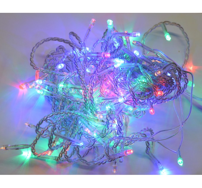 LIGHTEX LED ВЪЖЕ 100 LED RGBY MIX 2W 9М. С ВГРАДЕН КОНТРОЛЕР IP44 LIGHTEX