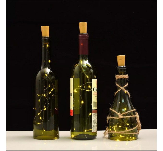 LIGHTEX СВЕТЕЩА ТАПА ЗА БУТИЛКА 16LED 0.12W WW Ф24Х4.8 СМ. 3ХLR44 2БР К-КТ LIGHTEX