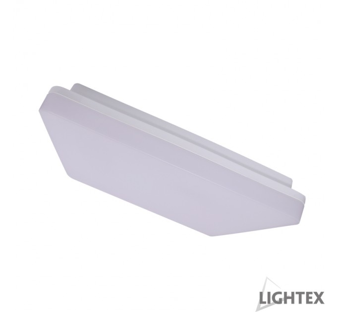 LIGHTEX LED ПЛАФОН КВАДРАТ ZIZU II 24W 4000K 2640LM IP54 280MM БЯЛ LIGHTEX