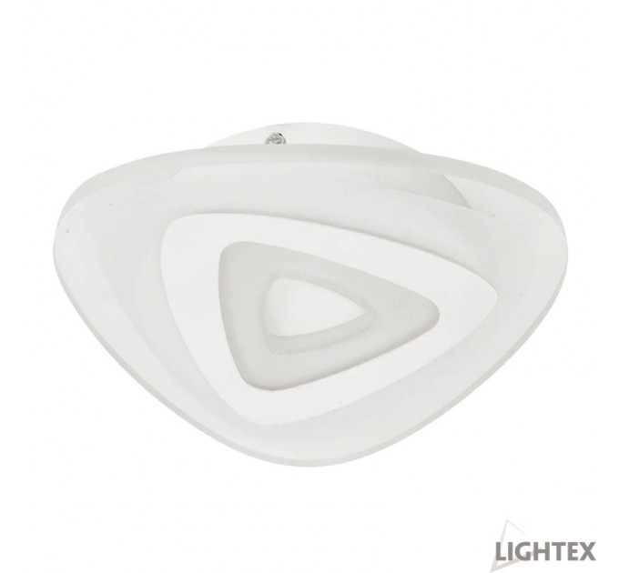 LIGHTEX LED ПЛАФОН TURN БЯЛ 85W 220V 3000K+4000K 6630LM Ф470ММ С ДИСТАНЦИОННО LIGHTEX