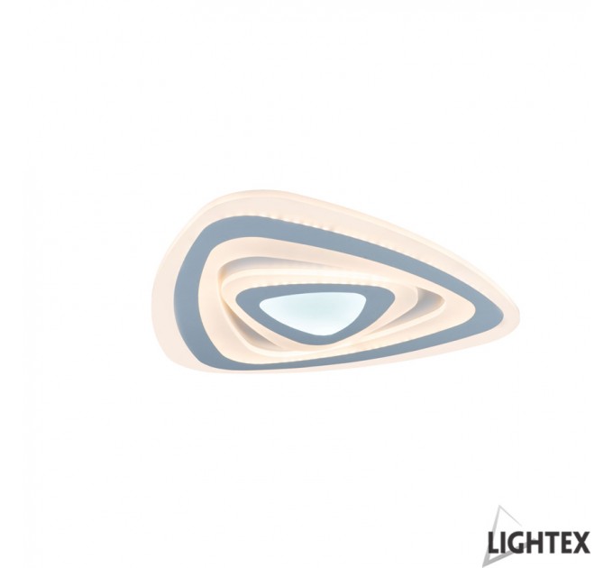 LIGHTEX LED ПЛАФОН TURN II БЯЛ С ДИСТАНЦИОННО MAX76W 220V 3000K/4000K/6500K 6630LM Ф470ММ LIGHTEX