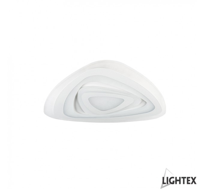 LIGHTEX LED ПЛАФОН TURN II БЯЛ MAX.80W 220V 3000K/4000K/6500K 6600LM Ф470 ММ С ДИСТАНЦИОННО УПРАВЛЕНИЕ LIGHTEX