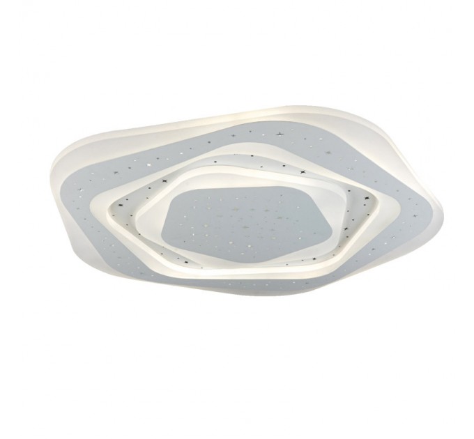 LIGHTEX LED ПЛАФОН FIORI II БЯЛ С ДИСТАНЦИОННО MAX96W 220V 3000K/4000K/6500K 7650LM Ф530ММ LIGHTEX