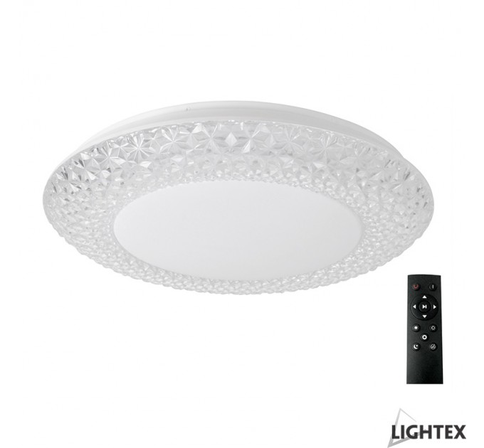 LIGHTEX LED ПЛАФОН NIA ДИМИРУЕМ С ДИСТАНЦИОННО MAX 72W IP20 ОТ 3000K ДО 6000K 5760LM Ф505MM LIGHTEX