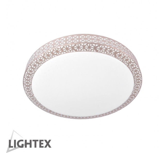 LIGHTEX LED ПЛАФОН LACE 22W ДИМИРУЕМ С ДИСТАНЦИОННО IP20 3000/4200K/6500K 1400LM Ф400ММ LIGHTEX