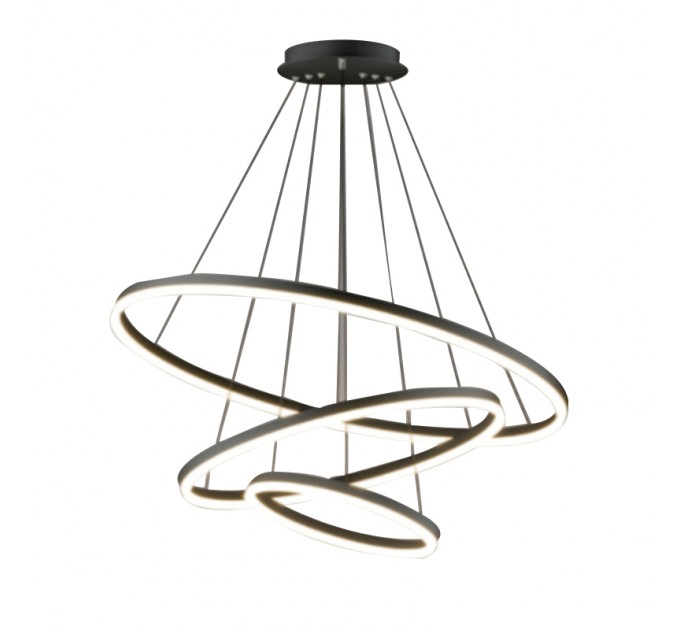 LIGHTEX LED ПОЛИЛЕЙ CATERINA БЯЛ С ДИСТАНЦИОННО 130W 3000K-6500K 7800LM 220V 800X800X1000MM LIGHTEX