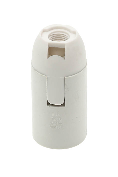 VITO E14 ПЛАСТМАСОВА ФАСУНГА БЯЛ ЦВЯТ 7300040