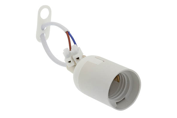 VITO E27 ФАСУНГА С КАБЕЛ, РОЗЕТКА И КЛЕМЕН БЛОК БЯЛ ЦВЯТ 7300081