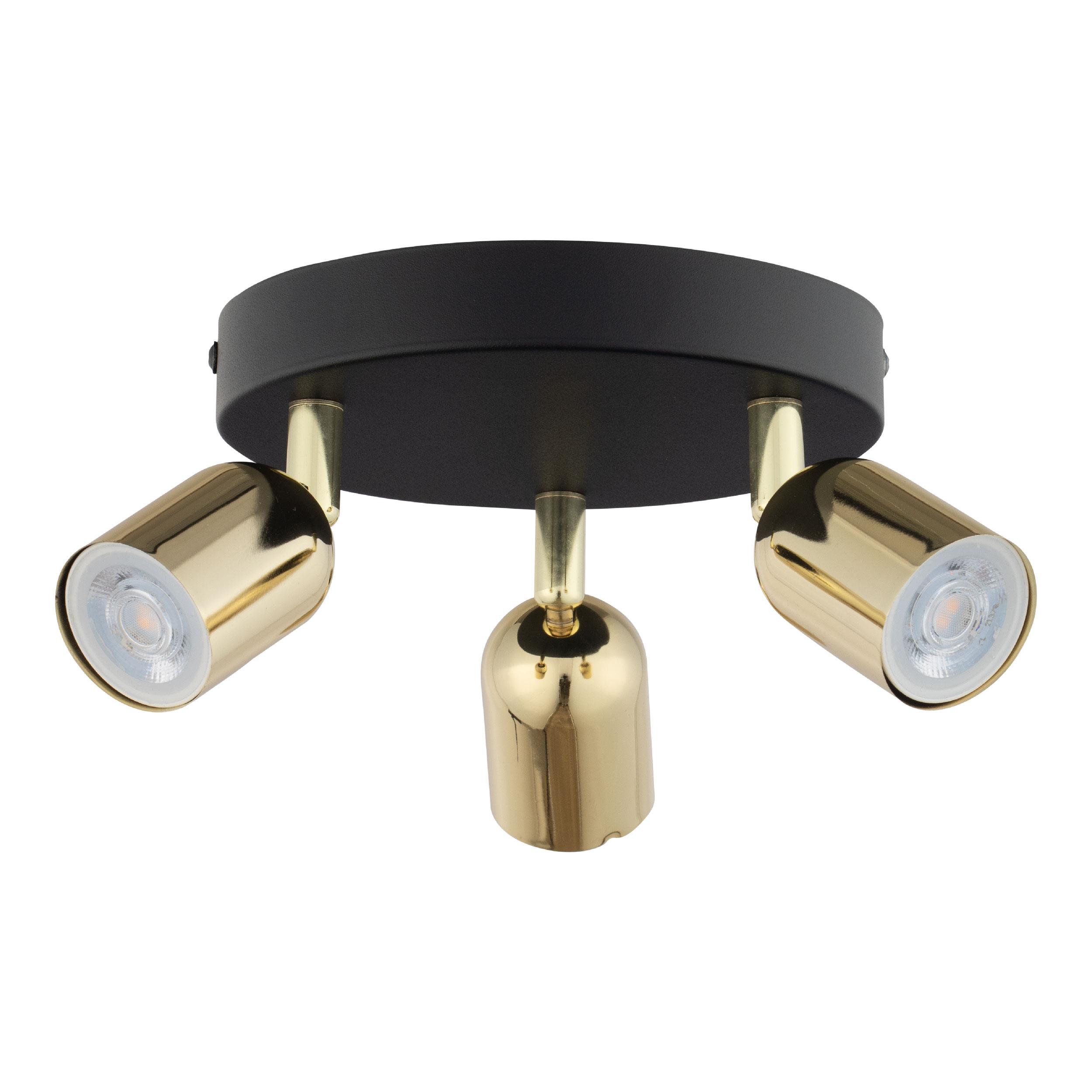 TK LIGHTING TOP GOLD LAMPA SUFITOWA 3 PŁ KOŁO