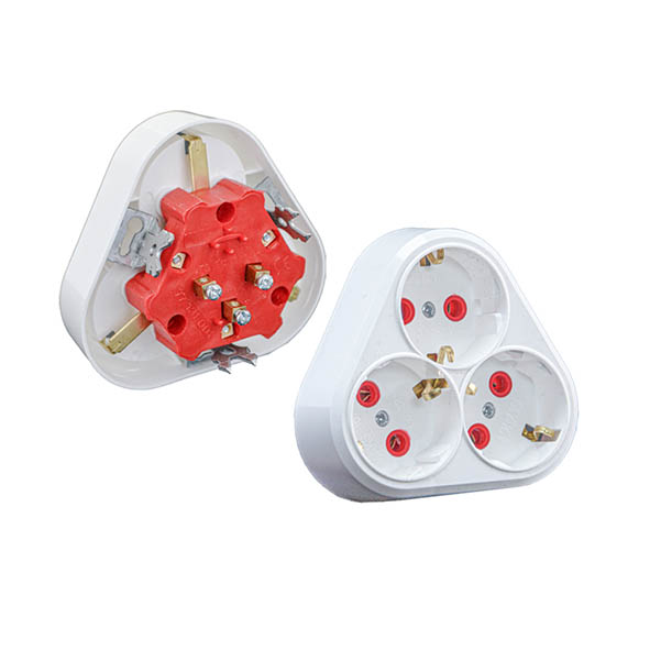 VITO КОНТАКТ 3 ГНЕЗДА С ВГРАДЕН МОНТАЖ БЯЛ ЦВЯТ 16A 8006240