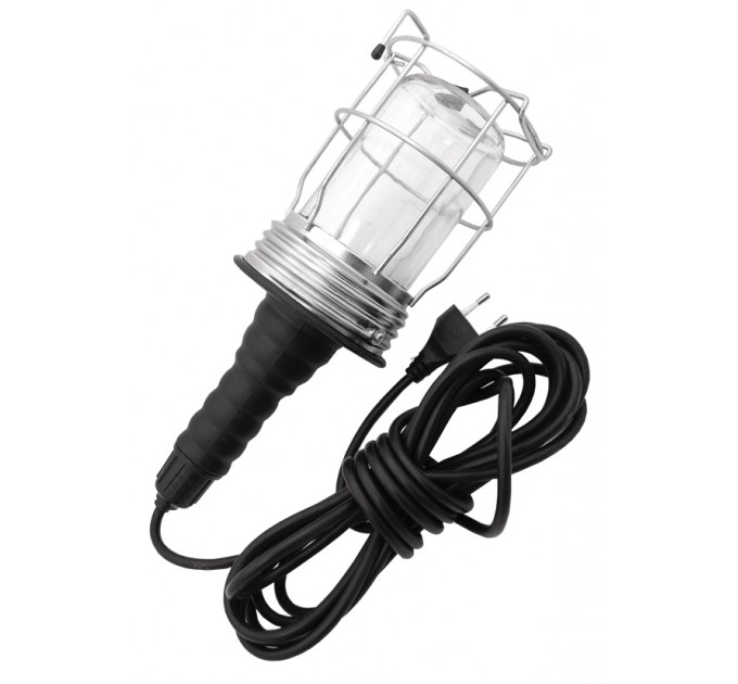 LIGHTEX ПРЕНОСИМА ЛАМПА ЧЕРНА С МЕТ.РЕШЕТКА 60W E27 IP20 RL PL5104 B