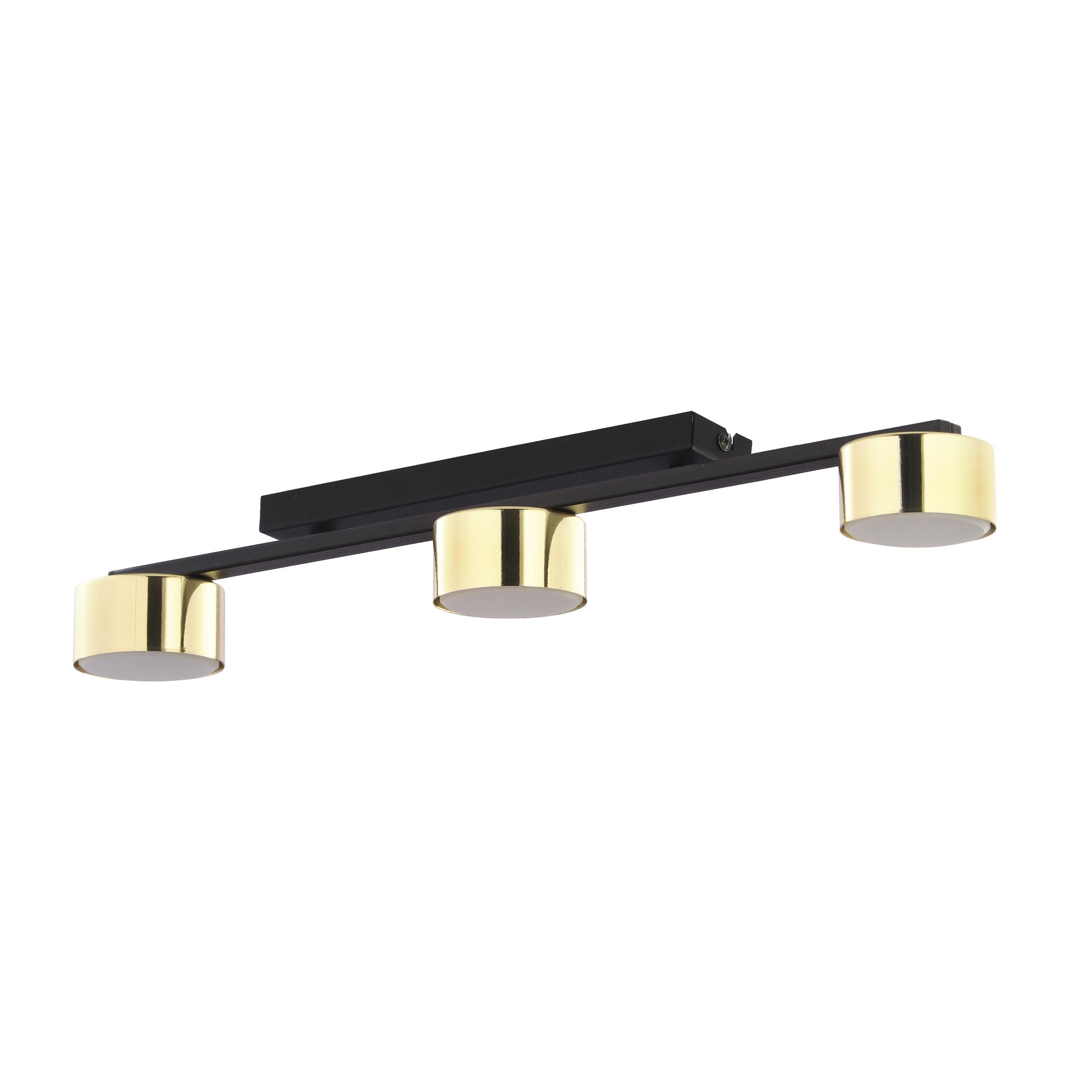TK LIGHTING DALLAS GOLD/BLACK LAMPA SUFITOWA 3 PŁ
