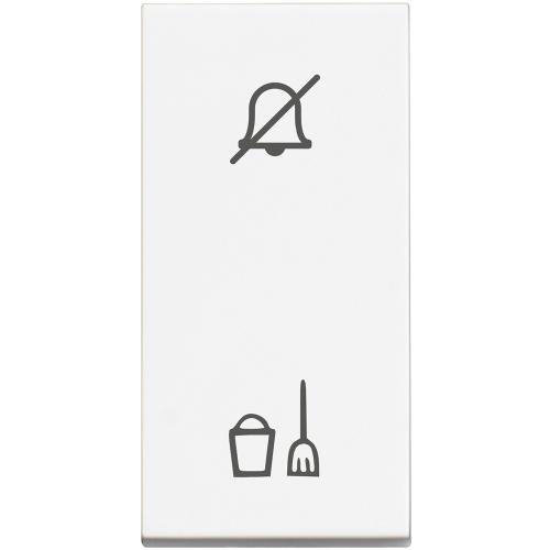 BTICINO - RW4028HN Бутон Двоен Почисти/Не Безпокой 1 Модул 10А Classia Бял