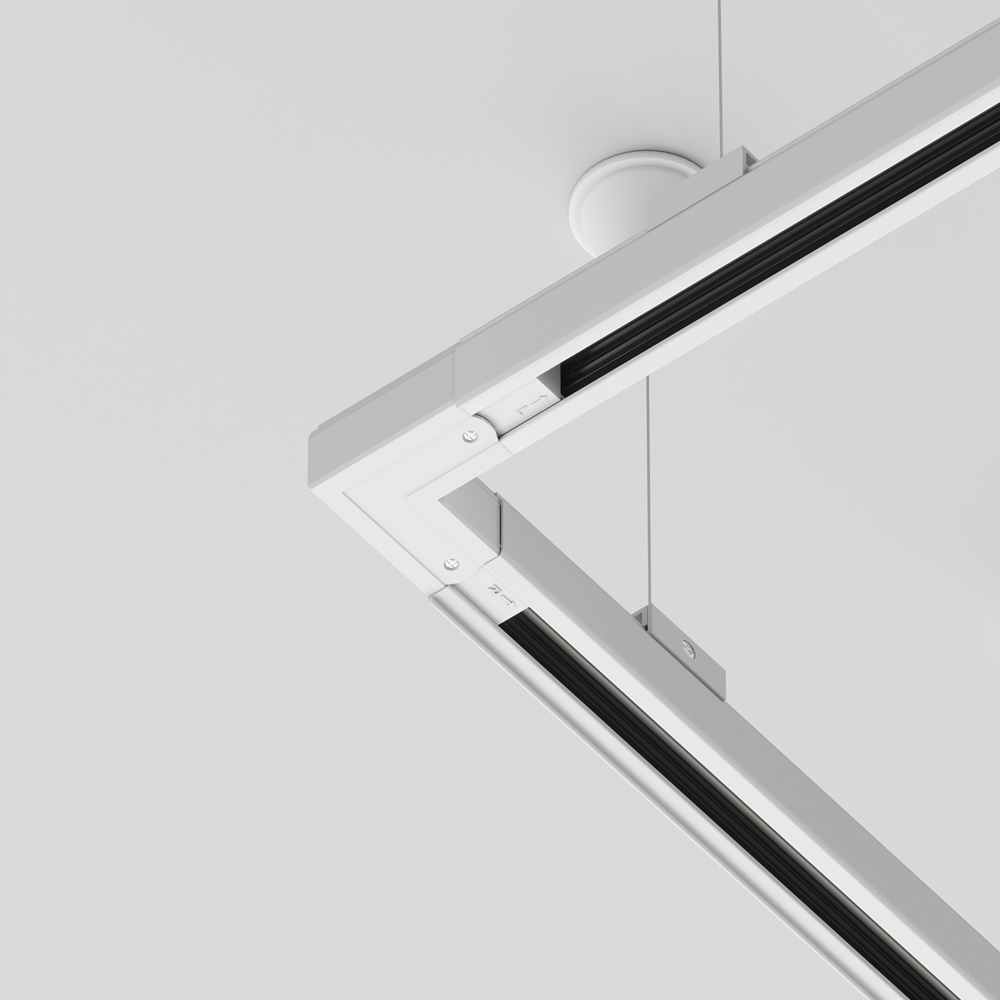 MAYTONI TRA005CL-31W-L АКСЕСОАР ЗА РЕЛСОВА СИСТЕМА 3 ФАЗНА РЕЛСОВА СИСТЕМА БЯЛ