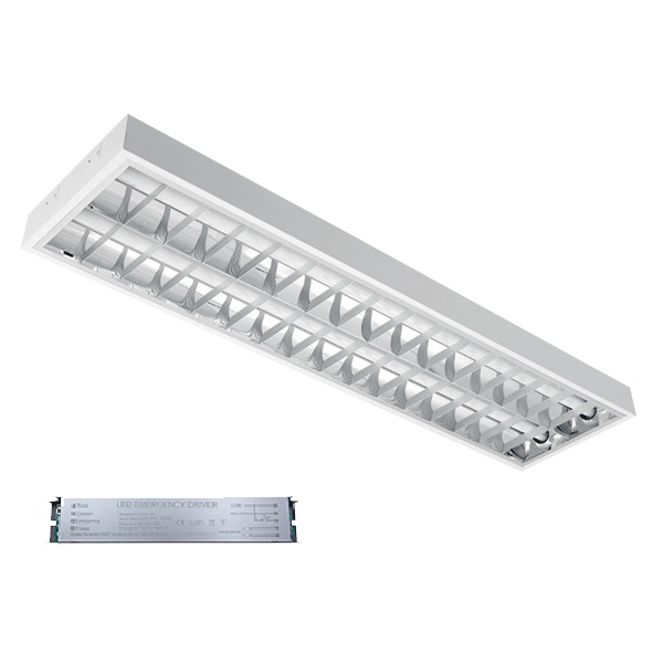 ELMARK 9LBM2120LEDCWE 9LBM2120LEDCWE ОСВЕТИТЕЛНО ТЯЛО LENA-V+LED ТРЪБИ (1200MM) 2X18W 6400K ВГРАДЕН МОНТАЖ 1195X295MM+АВАРИЕН БЛОК