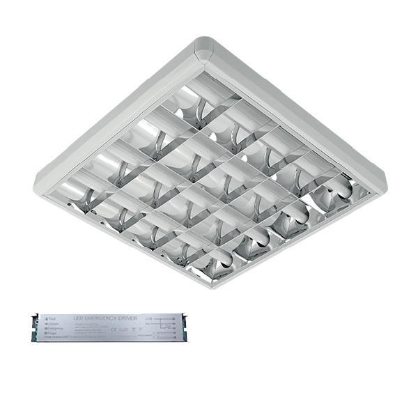 ELMARK 9LOM460LEDWE 9LOM460LEDWE ОСВЕТИТЕЛНО ТЯЛО LENA-V+LED ТРЪБИ (600MM) 4X9W 4000K ОТКРИТ МОНТАЖ 630X630+АВАРИЕН БЛОК
