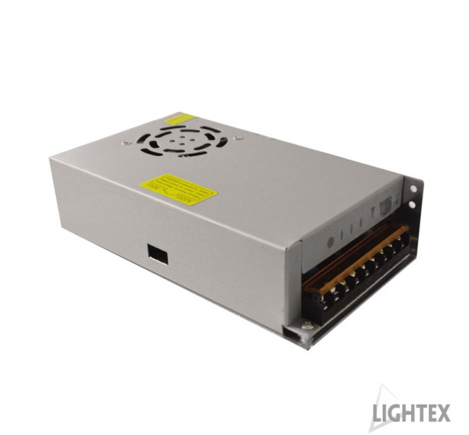 LIGHTEX ТРАНСФОРМАТОР LED МЕТАЛЕН 360W 240V 12V 30A