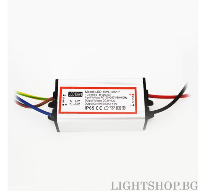 LIGHTEX LED ДРАЙВЪР 10W 24-42V 300MA IP65