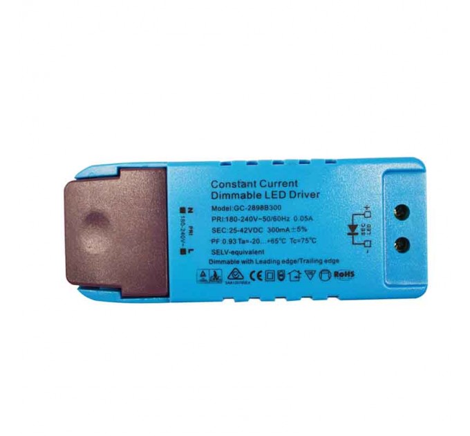 LIGHTEX LED ДРАЙВЪР ДИМИРУЕМ СЪС ЗАЩИТА ЗА LED ЛУНА 12W 300MA LIGHTEX