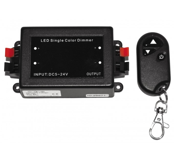 LIGHTEX БЕЗЖИЧЕН РАДИОЧЕСТОТЕН ДИМЕР ЗА ЕДНОЦВЕТНА ЛЕНТА 96W 3 БУТОНА LIGHTEX