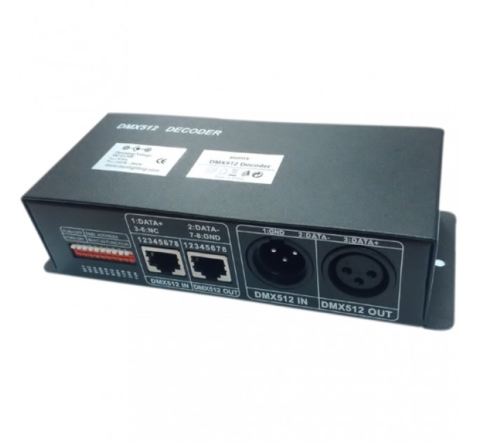 LIGHTEX DMX512 ДЕКОДЕР ЧЕТИРИ КАНАЛЕН LIGHTEX