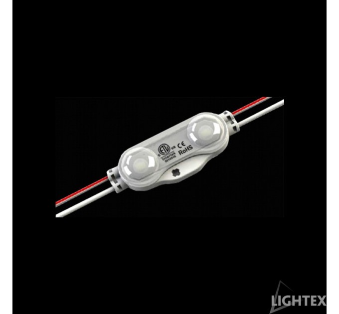 LIGHTEX LED МОДУЛ 2LED DC12V SMD2835 1W 165D 6000K 100LM IP67 - 20БР/ПАКЕТ LIGHTEX