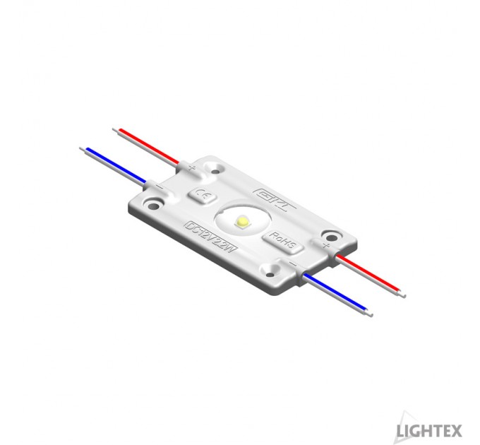 LIGHTEX LED МОДУЛ DC12V 2.2W/БР. 160D 6000K 165LM/БР. MFW IP65 - 20БРОЯ/ПАКЕТ