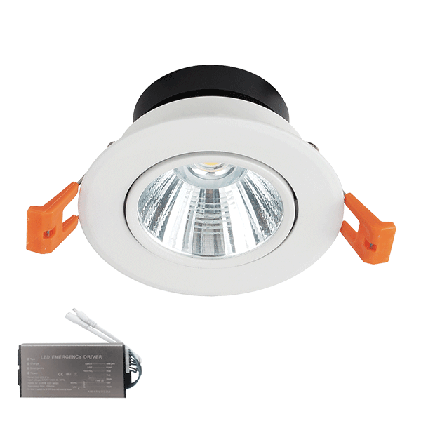 ELMARK 92DLTS2040/WHE ПОДВИЖНА LED ЛУНА 20W 230V 4000K БЯЛА IP44+АВАРИЕН БЛОК