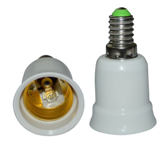 LIGHTEX ПРЕХОДНИК ОТ Е14 КЪМ Е27 LIGHTEX