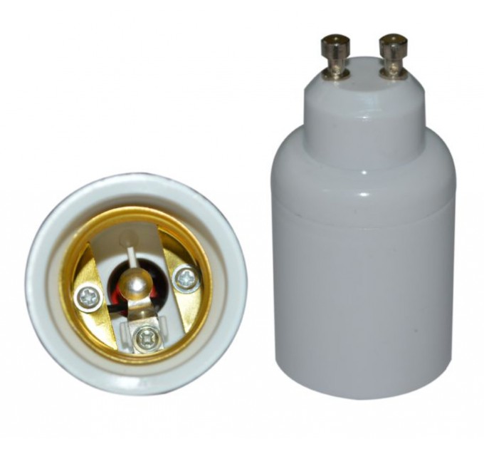 LIGHTEX ПРЕХОДНИК ОТ GU10 КЪМ E27 LIGHTEX