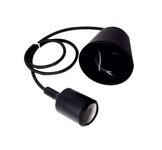 LIGHTEX ПЕНДЕЛ СИЛИКОНОВ ЧЕРЕН Е27 LIGHTEX