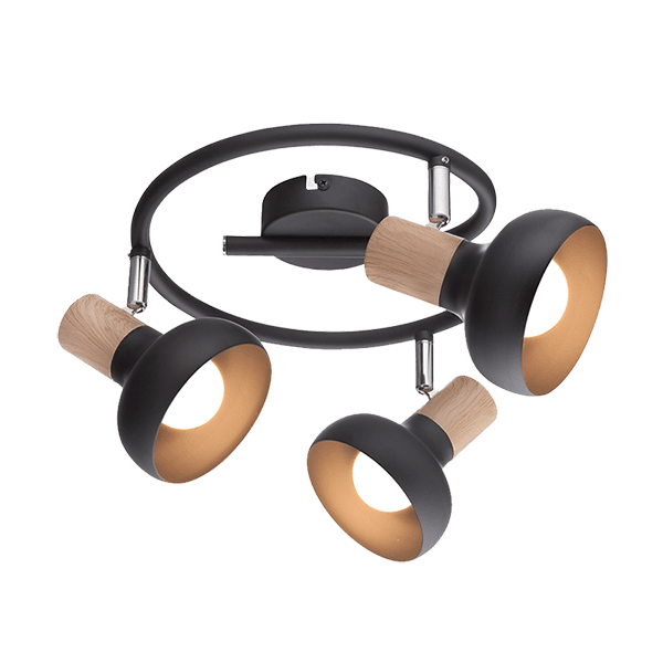 ELMARK 955ADDY3/BL ADDY СПОТ 3XE14 ЧЕРЕН ЧЕРЕН/ДЪРВО