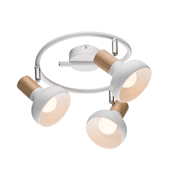 ELMARK 955ADDY3/WH ADDY СПОТ 3XE14 БЯЛ БЯЛ/ДЪРВО