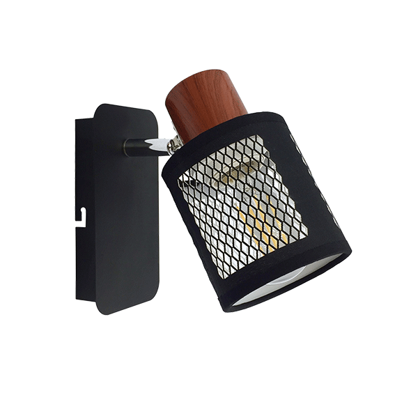 ELMARK 955DELIA1W/BL DELIA СПОТ 1XE27 ЧЕРЕН